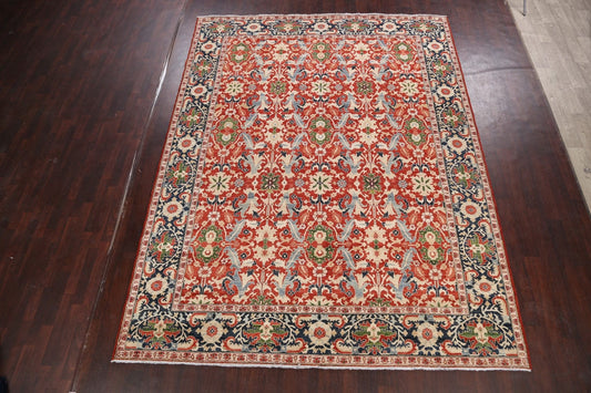 Floral Heriz Serapi Vegetable Dye Oriental Area Rug 9x12