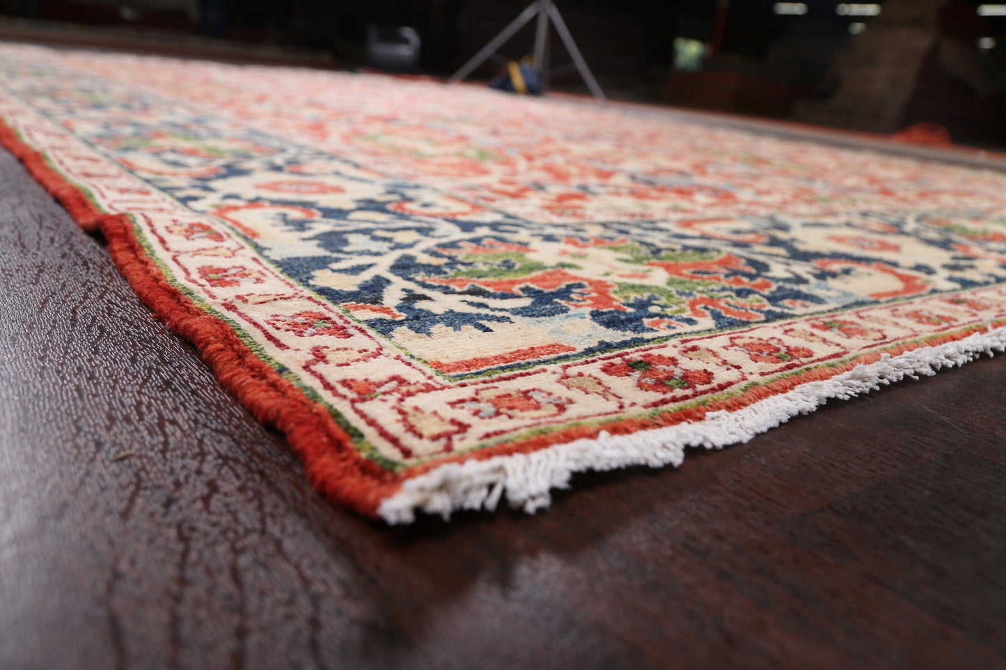 Floral Heriz Serapi Vegetable Dye Oriental Area Rug 9x12