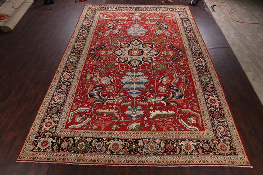 Heriz Serapi Vegetable Dye Oriental Area Rug 12x18 Large