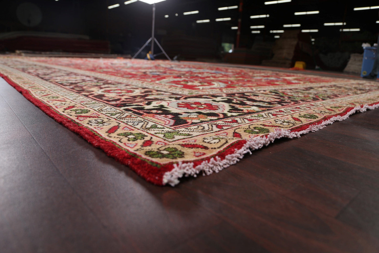 Heriz Serapi Vegetable Dye Oriental Area Rug 12x18 Large