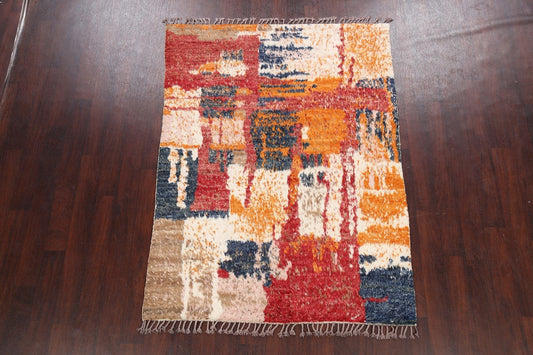 Abstract Moroccan Oriental Area Rug 5x6