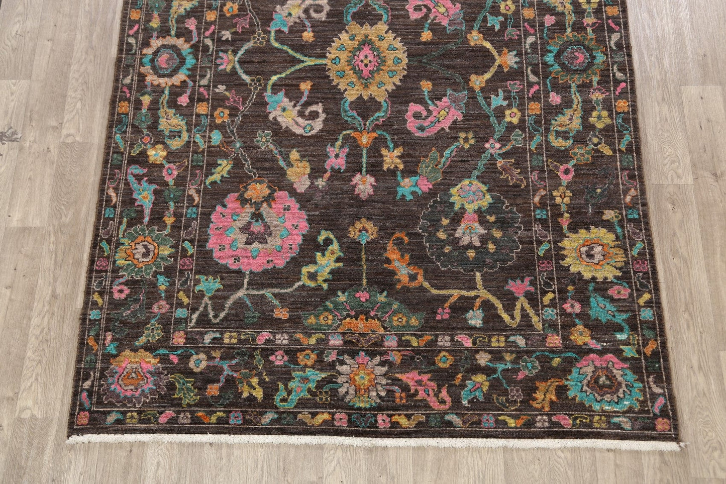 Charcoal Oushak Oriental Area Rug 6x9