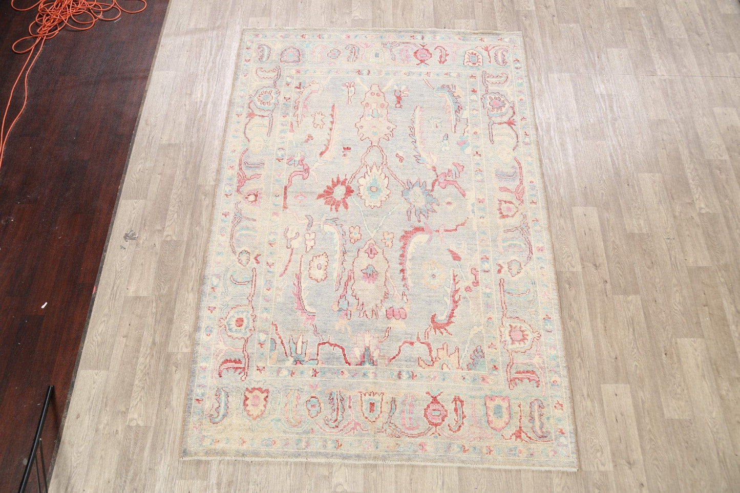 Floral Oushak Oriental Area Rug 6x9