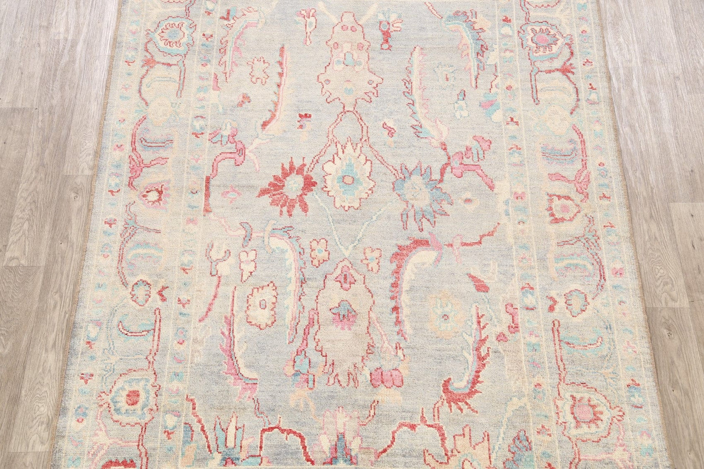 Floral Oushak Oriental Area Rug 6x9