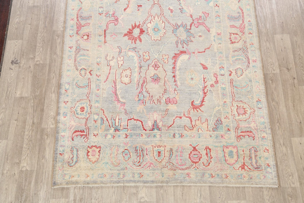 Floral Oushak Oriental Area Rug 6x9