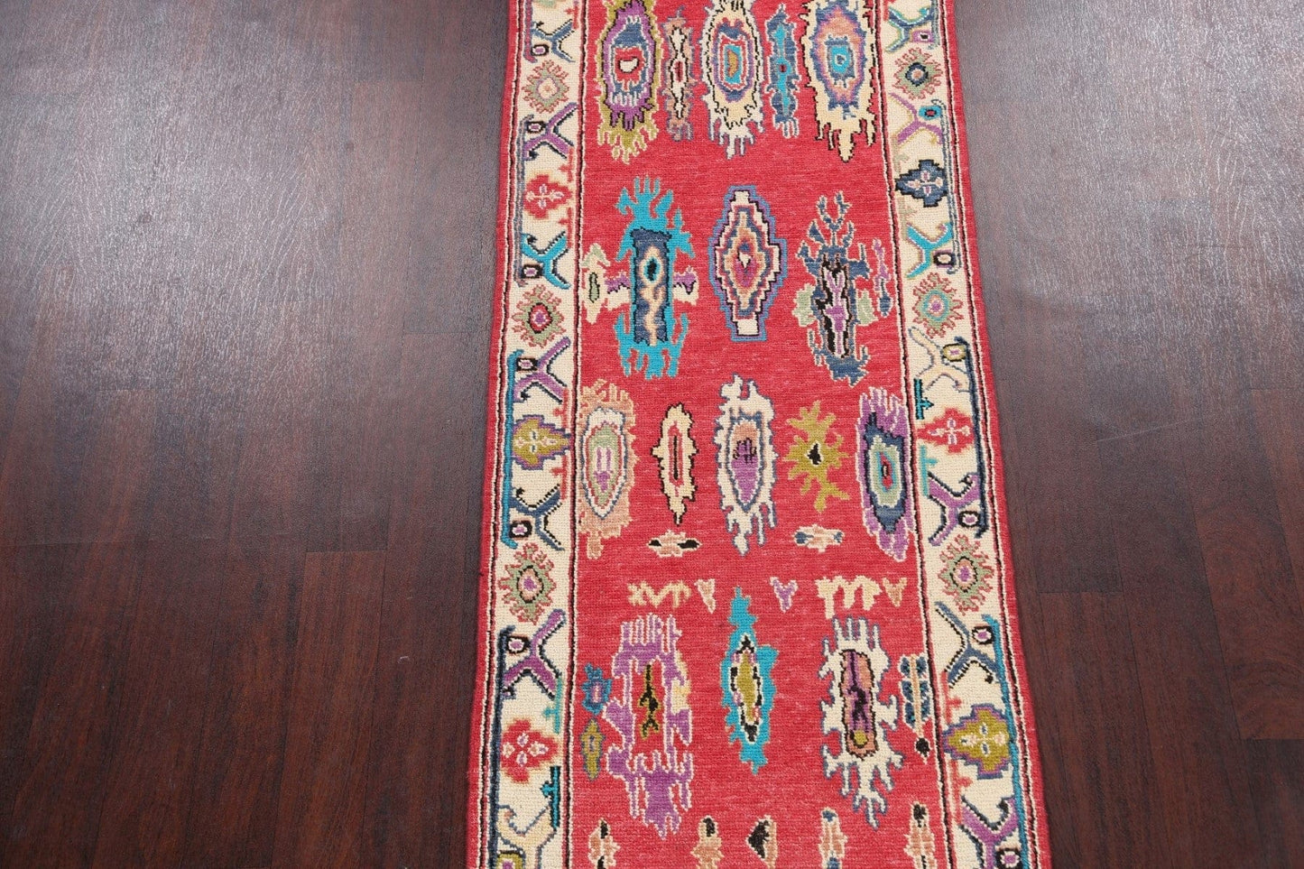 All-Over Oushak Oriental Runner Rug 3x13