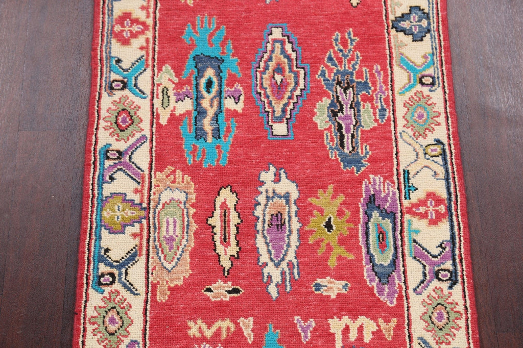 All-Over Oushak Oriental Runner Rug 3x13