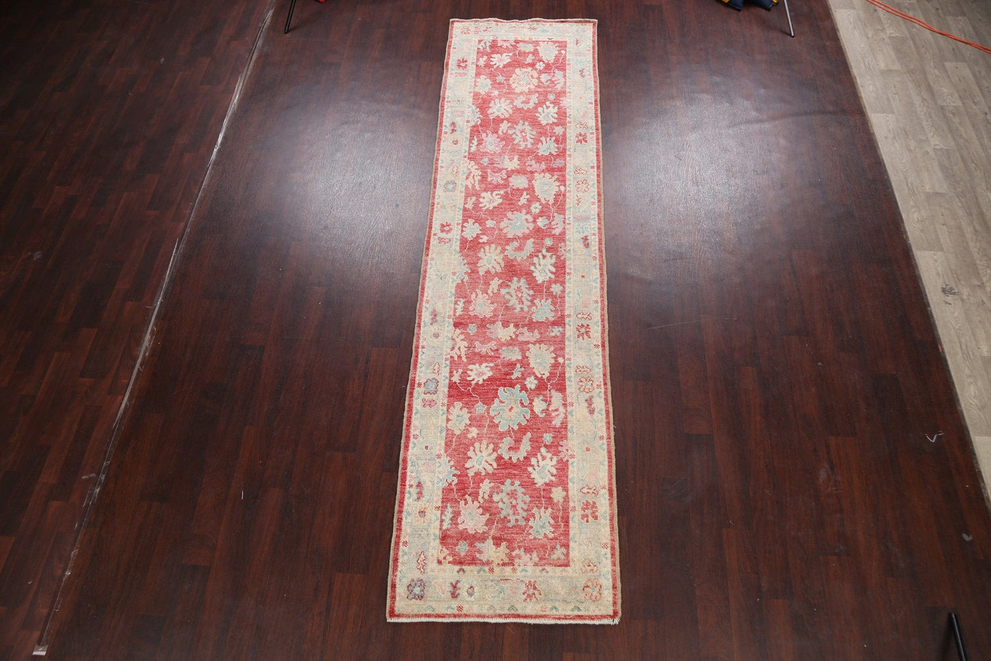 Floral Authentic Oushak Turkish Oriental Runner Rug 3x12