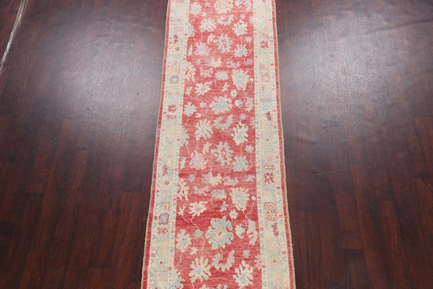 Floral Authentic Oushak Turkish Oriental Runner Rug 3x12