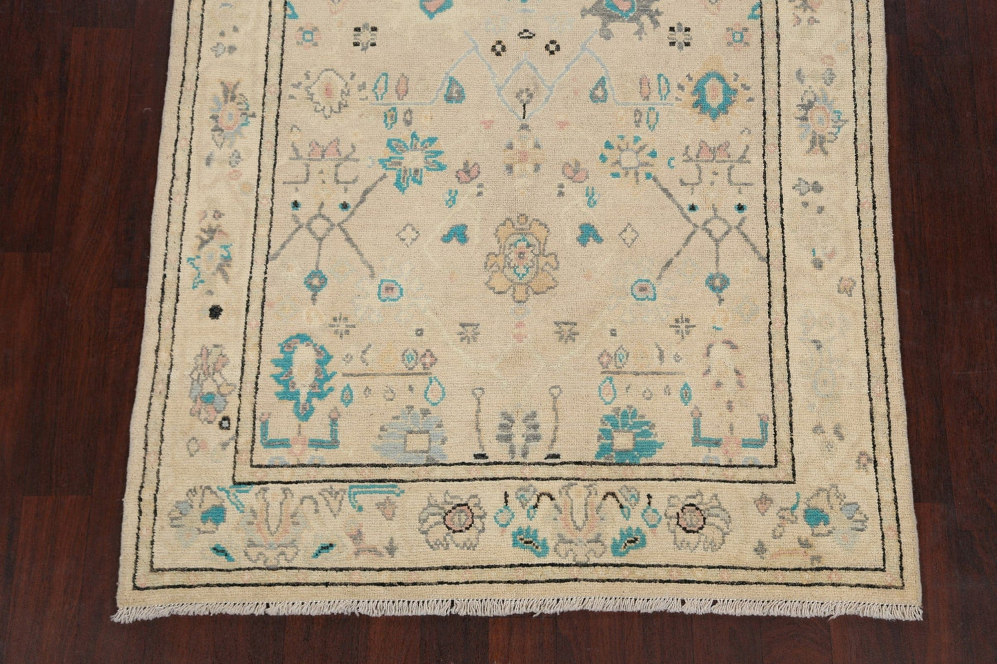 Floral Authentic Oushak Turkish Oriental Area Rug 5x6