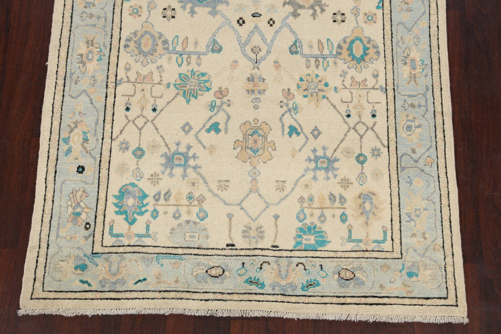 Floral Authentic Oushak Turkish Oriental Area Rug 5x6