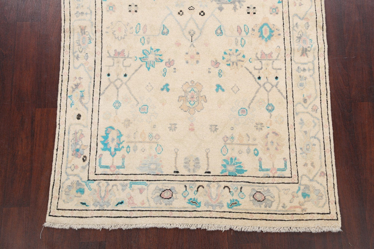 Floral Oushak Oriental Area Rug 5x6