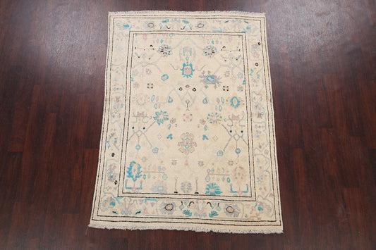 Floral Oushak Oriental Area Rug 5x6