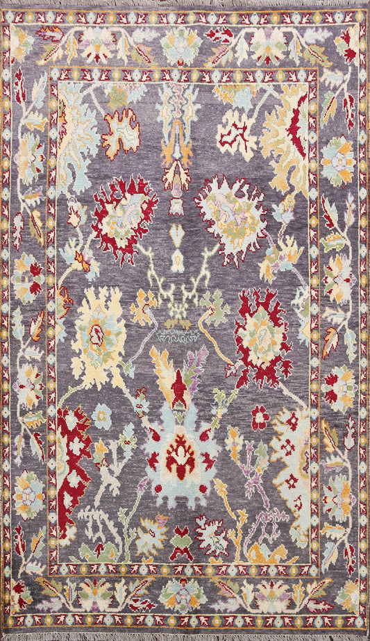 Floral Oushak Oriental Area Rug 5x8