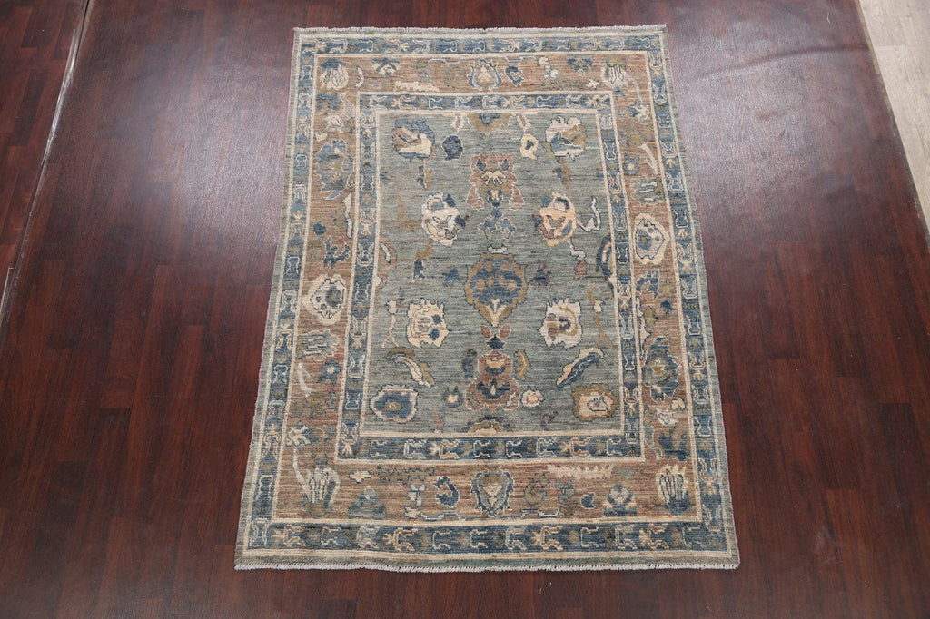 Floral Oushak Oriental Area Rug 6x8