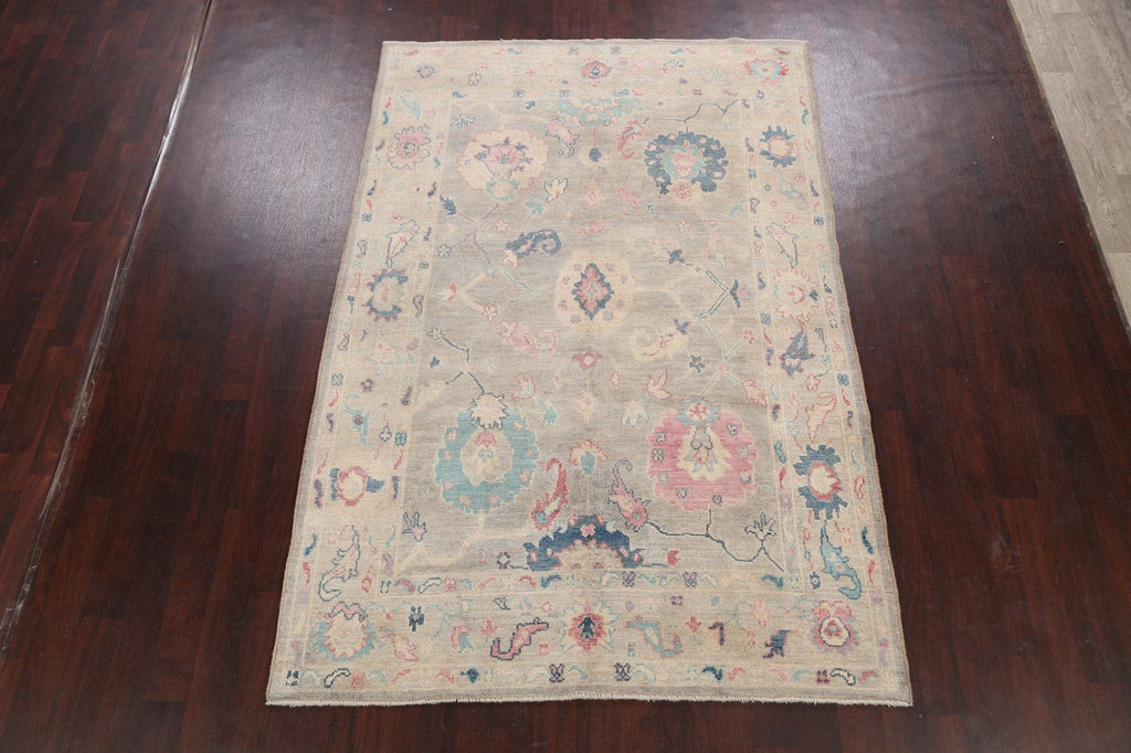 Floral Authentic Oushak Turkish Oriental Area Rug 6x9