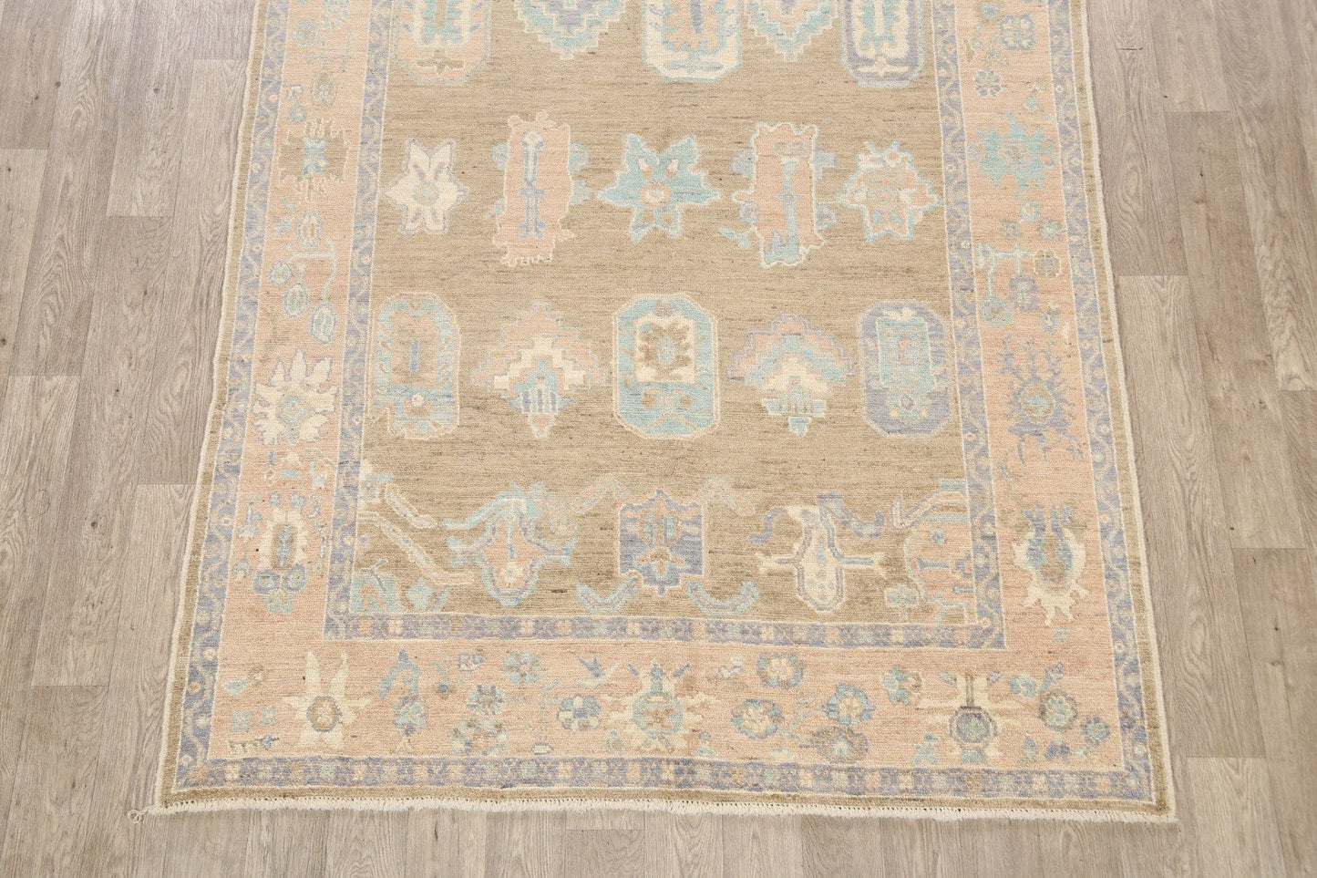 Geometric Authentic Oushak Turkish Oriental Area Rug 6x9