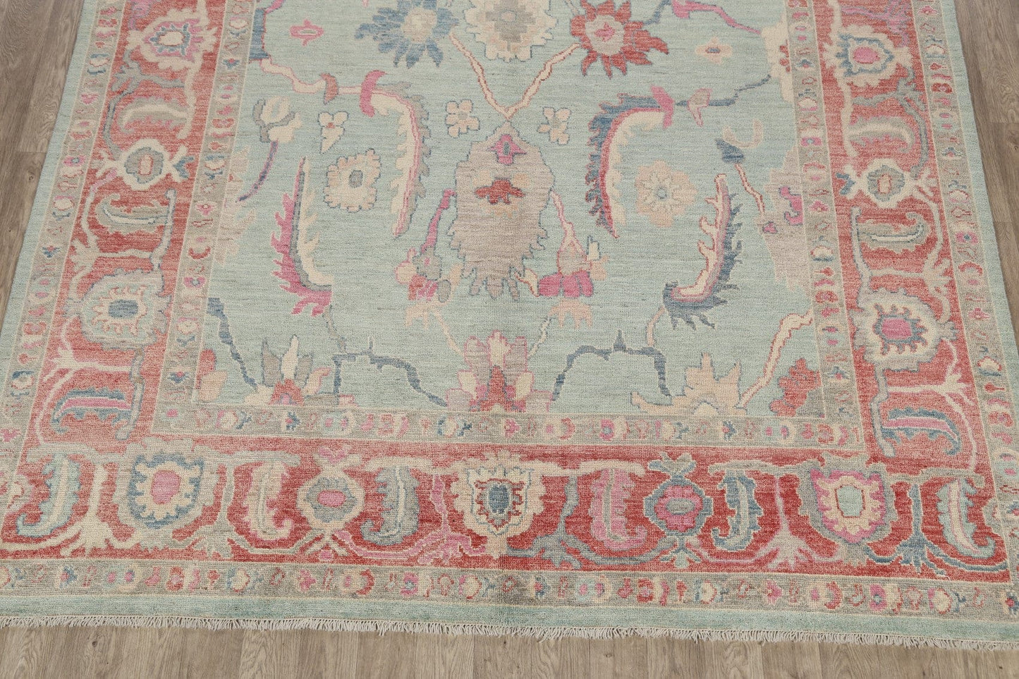 Floral Authentic Oushak Turkish Oriental Area Rug 9x12