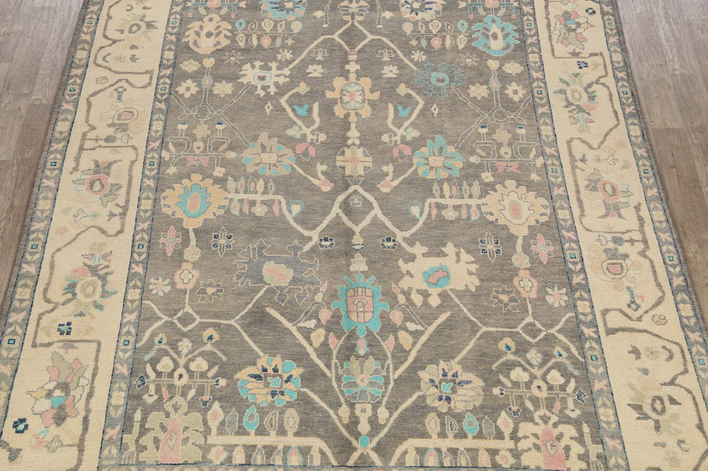 Floral Authentic Oushak Turkish Oriental Area Rug 9x11