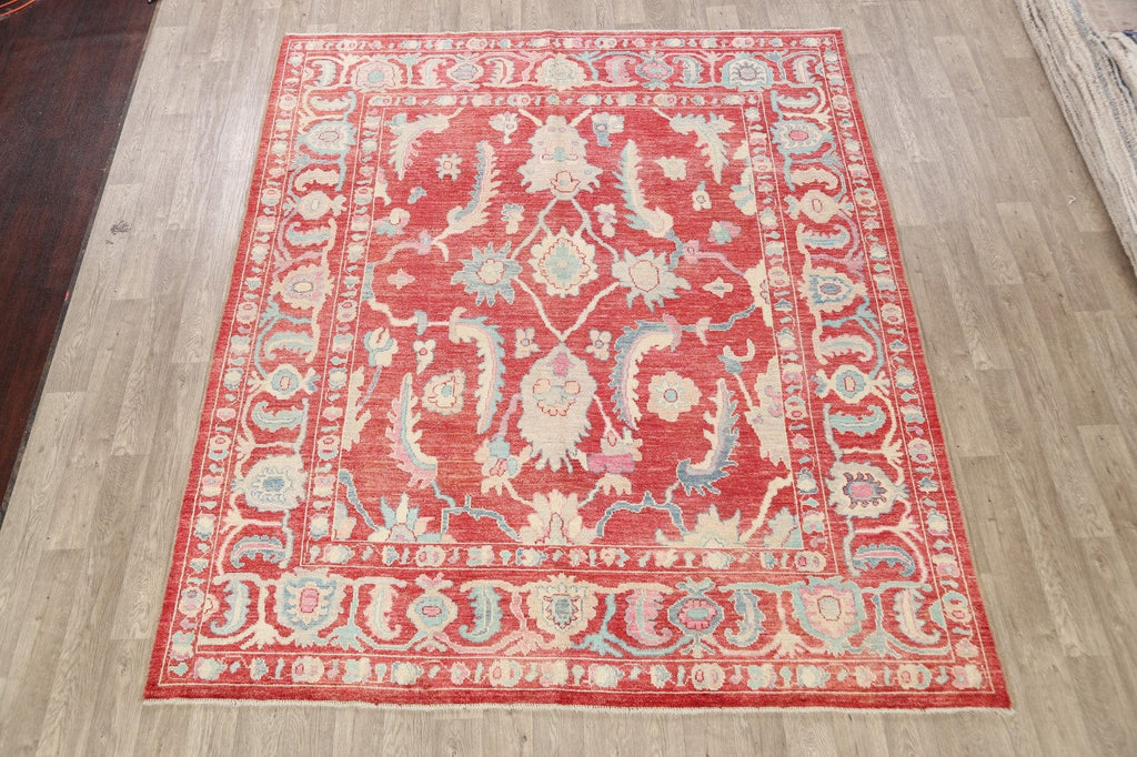 Floral Handmade Oushak Turkish Area Rug 8x10