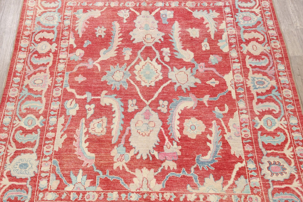 Floral Handmade Oushak Turkish Area Rug 8x10