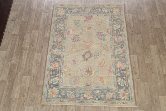 Floral Oushak Oriental Area Rug 5x7