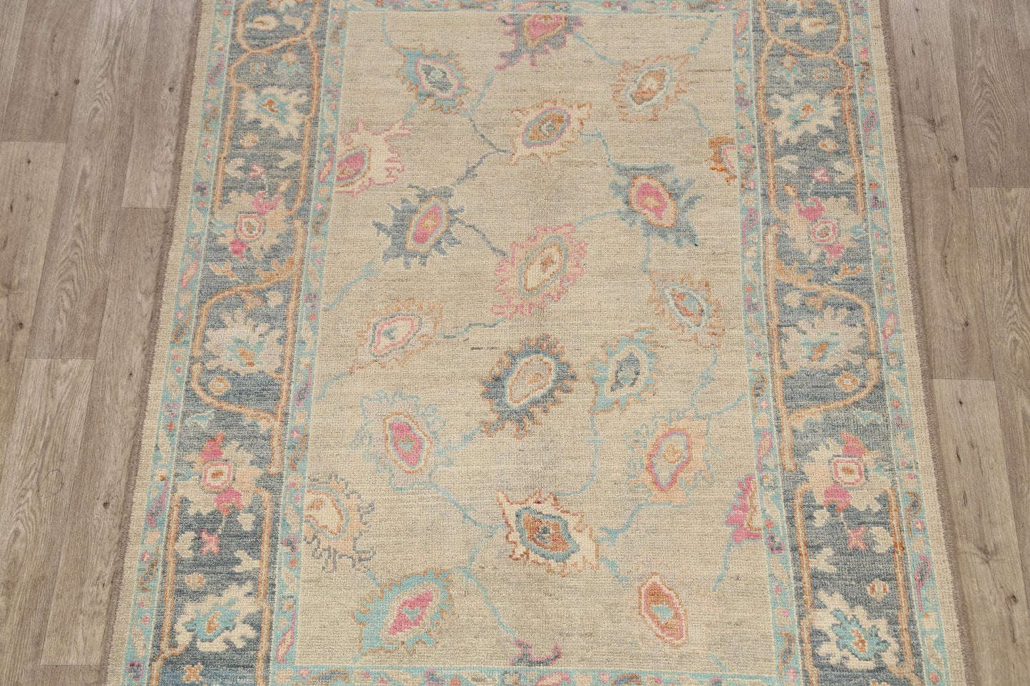 Floral Oushak Oriental Area Rug 5x7