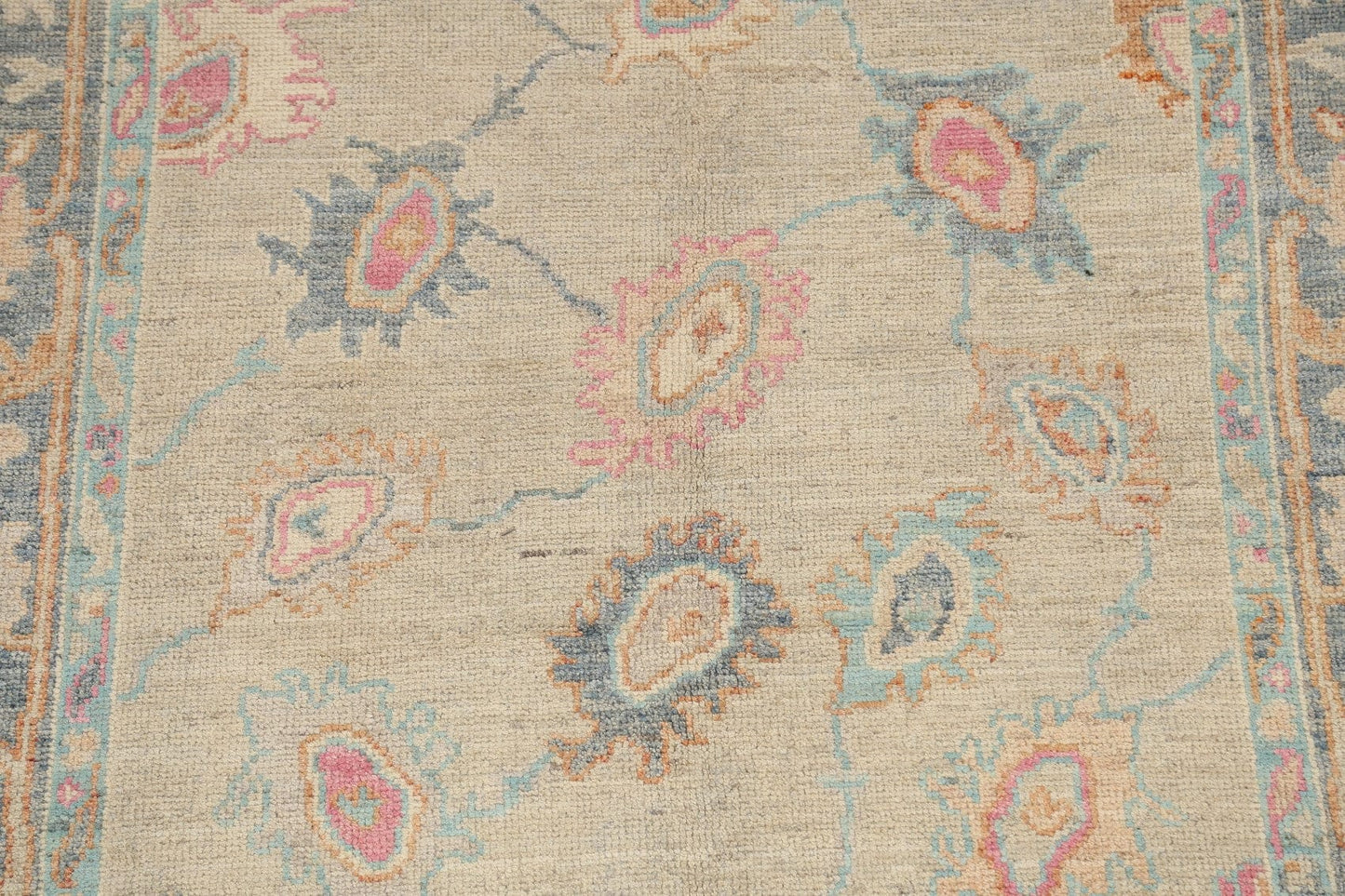 Floral Oushak Oriental Area Rug 5x7