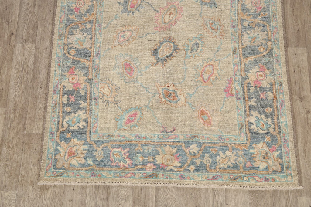 Floral Oushak Oriental Area Rug 5x7