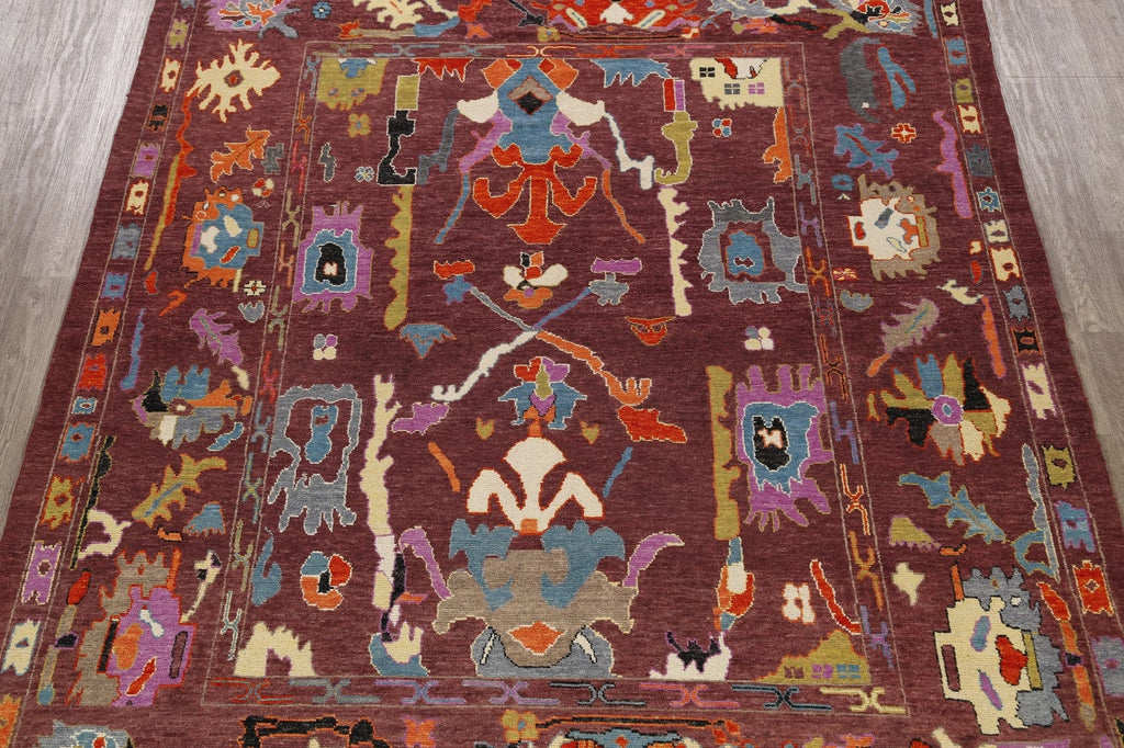 Geometric Oushak Oriental Area Rug 9x11