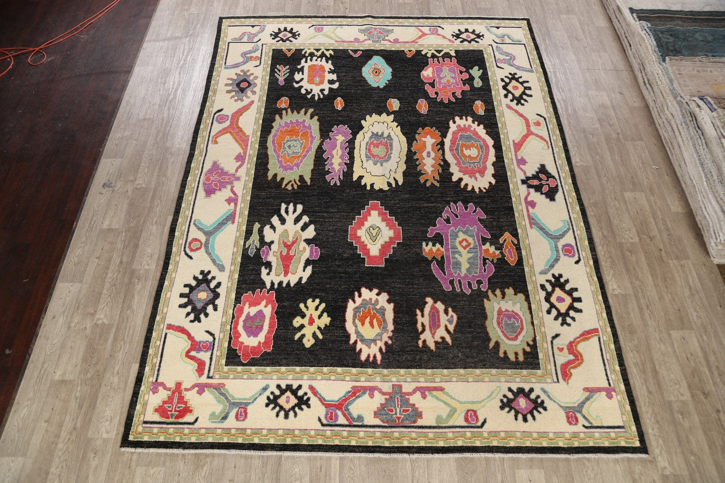 Geometric Oushak Oriental Area Rug 9x12