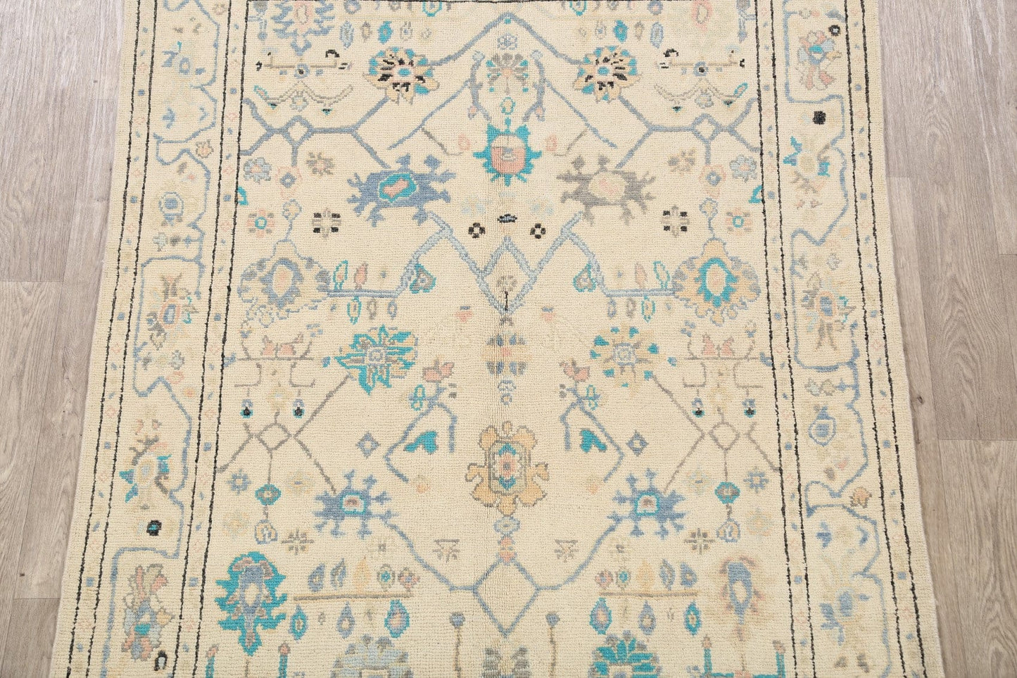 Floral Oushak Oriental Area Rug 5x6