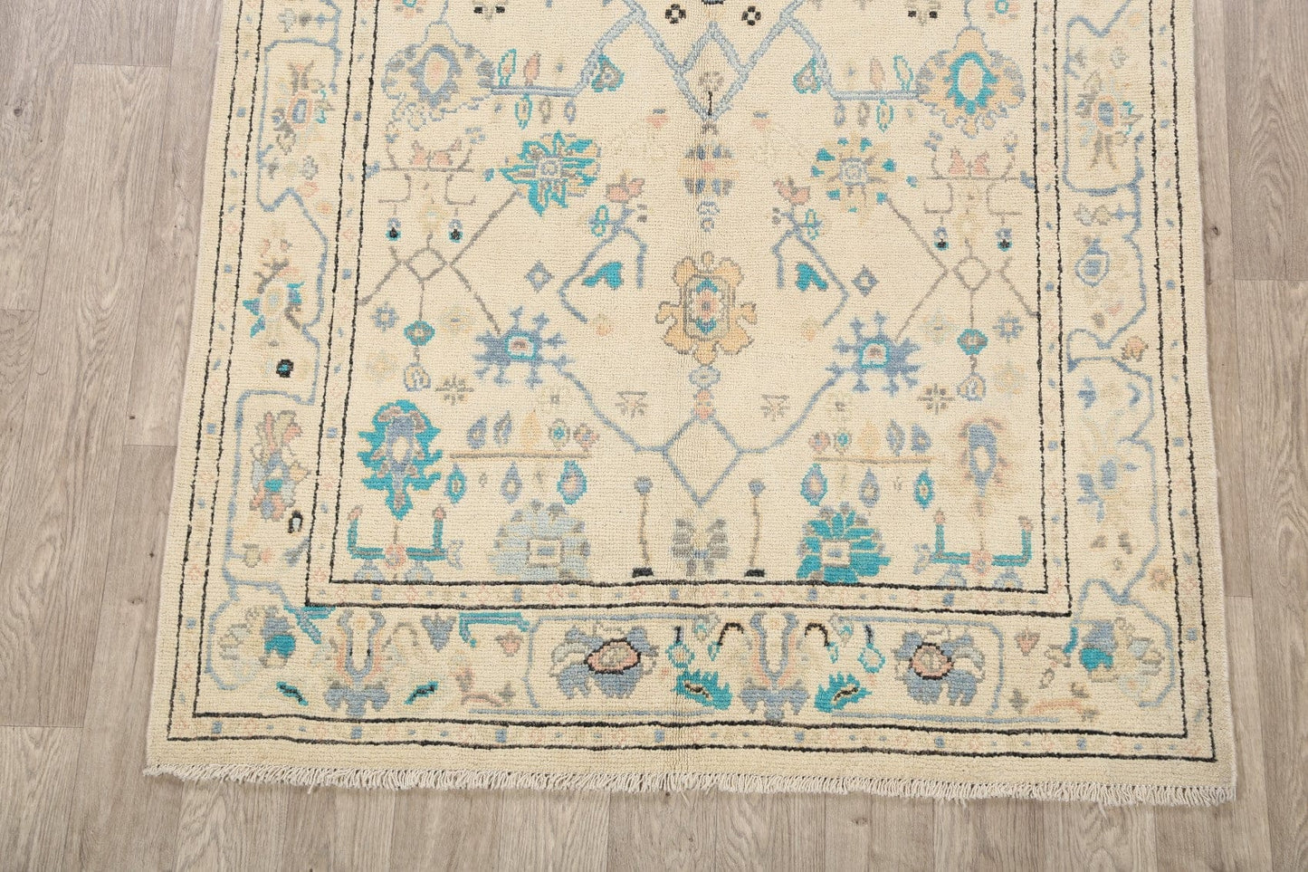 Floral Oushak Oriental Area Rug 5x6