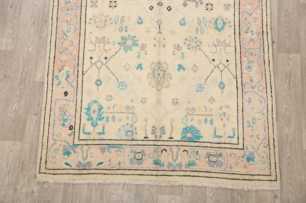 Floral Oushak Oriental Area Rug 5x6