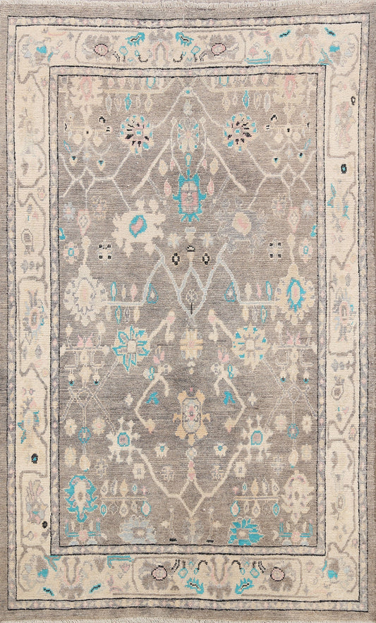 Floral Oushak Oriental Area Rug 5x7