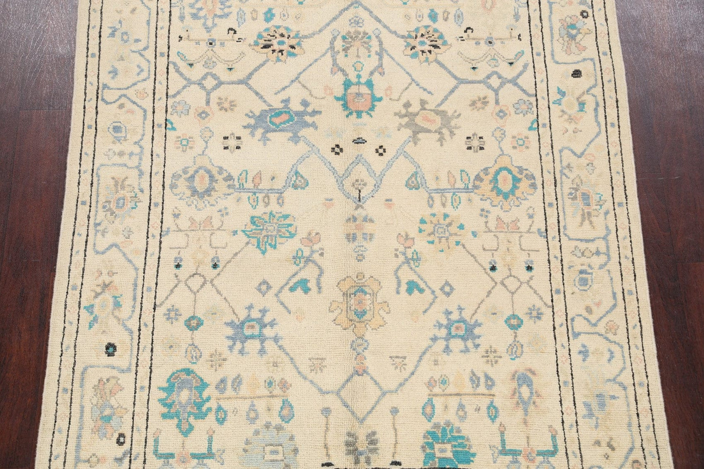 Floral Oushak Oriental Area Rug 5x6