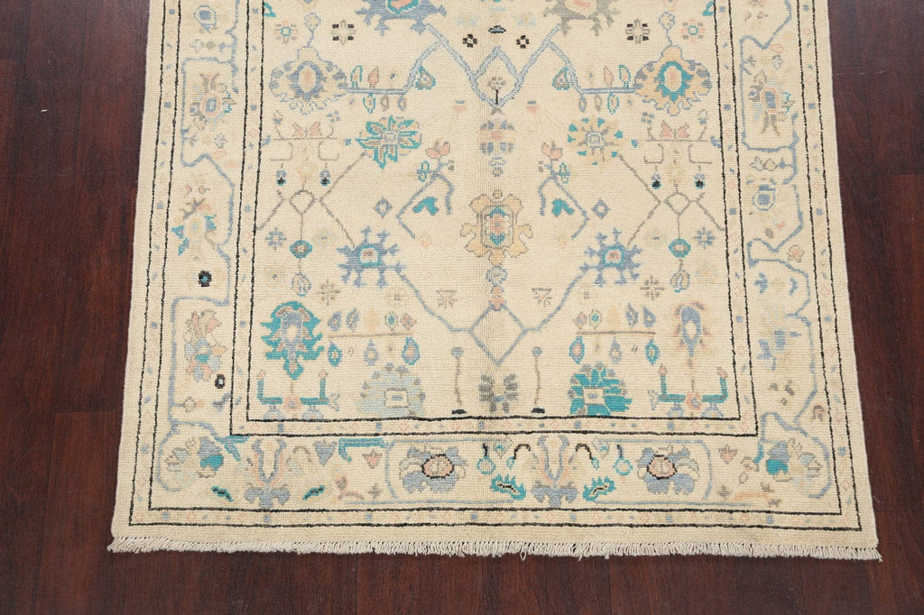 Floral Oushak Oriental Area Rug 5x6