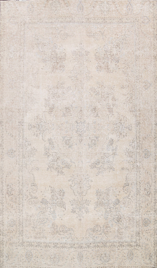 Muted Floral Tabriz Persian Area Rug 10x12