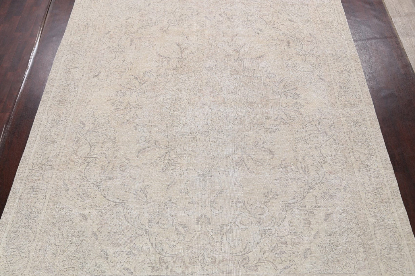 Muted Distressed Tabriz Persian Area Rug 10x12