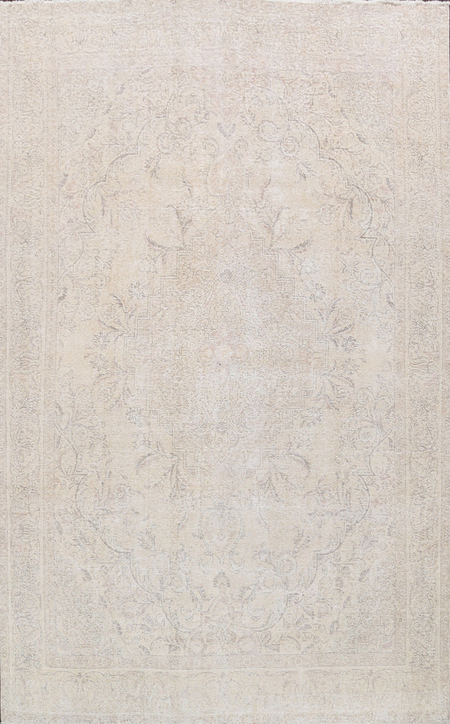 Muted Distressed Tabriz Persian Area Rug 10x12