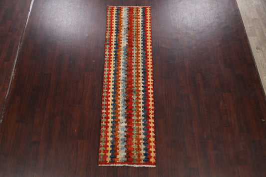 All-Over Moroccan Oriental Runner Rug 2x8