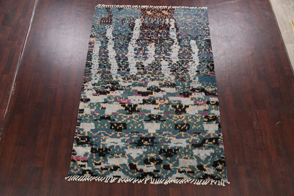 Abstract Moroccan Oriental Area Rug 6x8