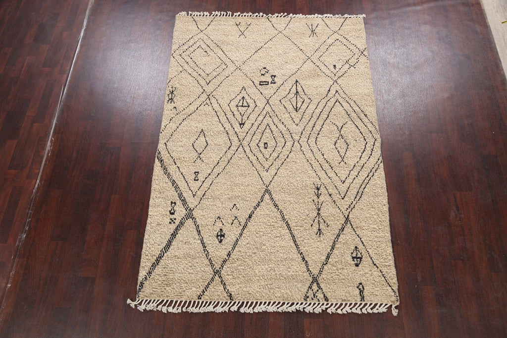 Tribal Moroccan Oriental Area Rug 6x8