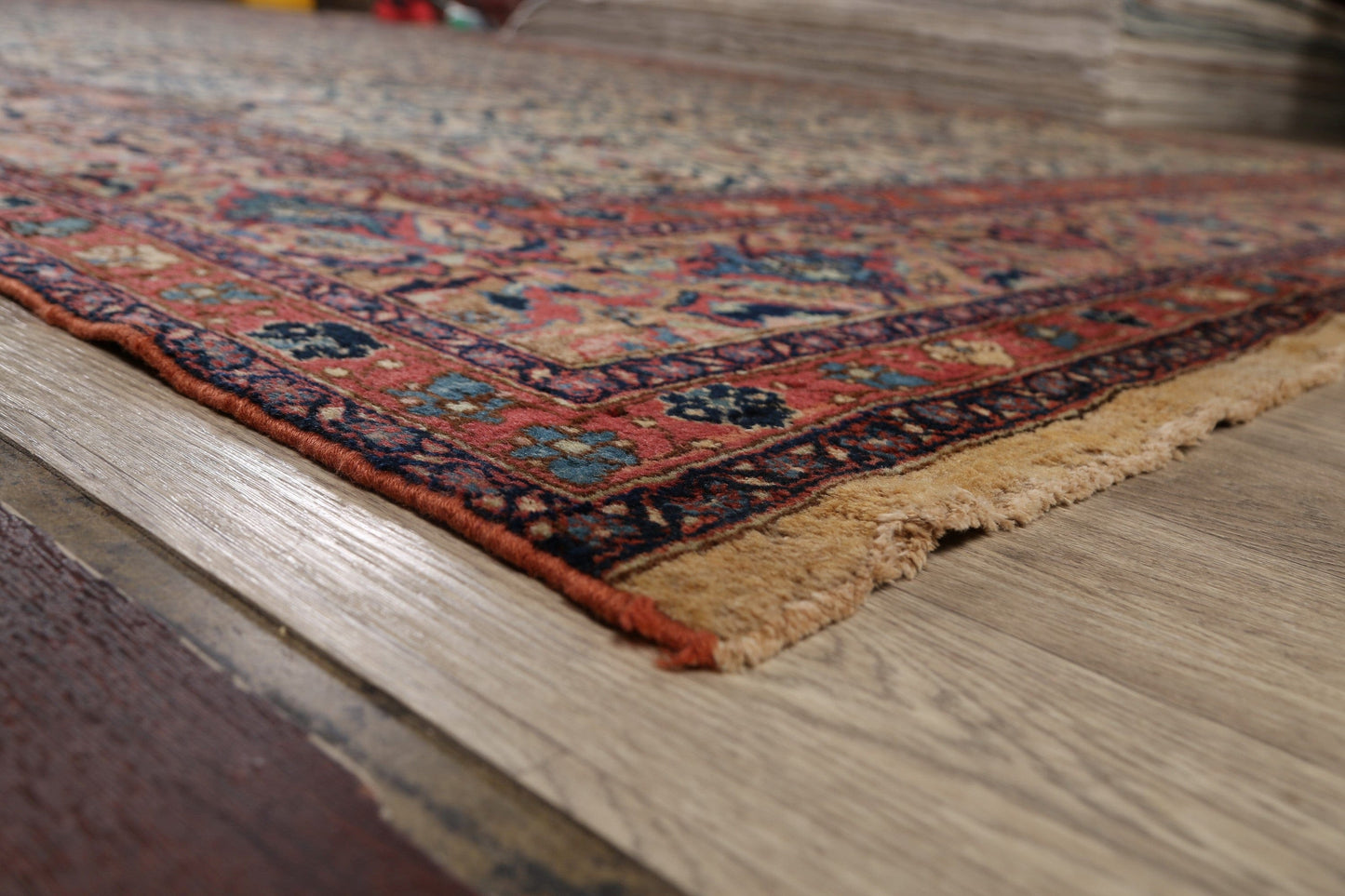 Pre-1900 Antique Bidjar Vegetable Dye Persian Area Rug 11x16