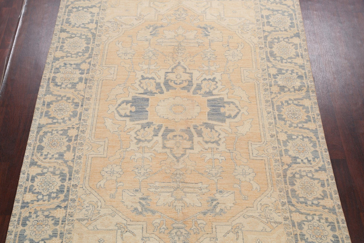 Geometric Khotan Oriental Area Rug 7x11