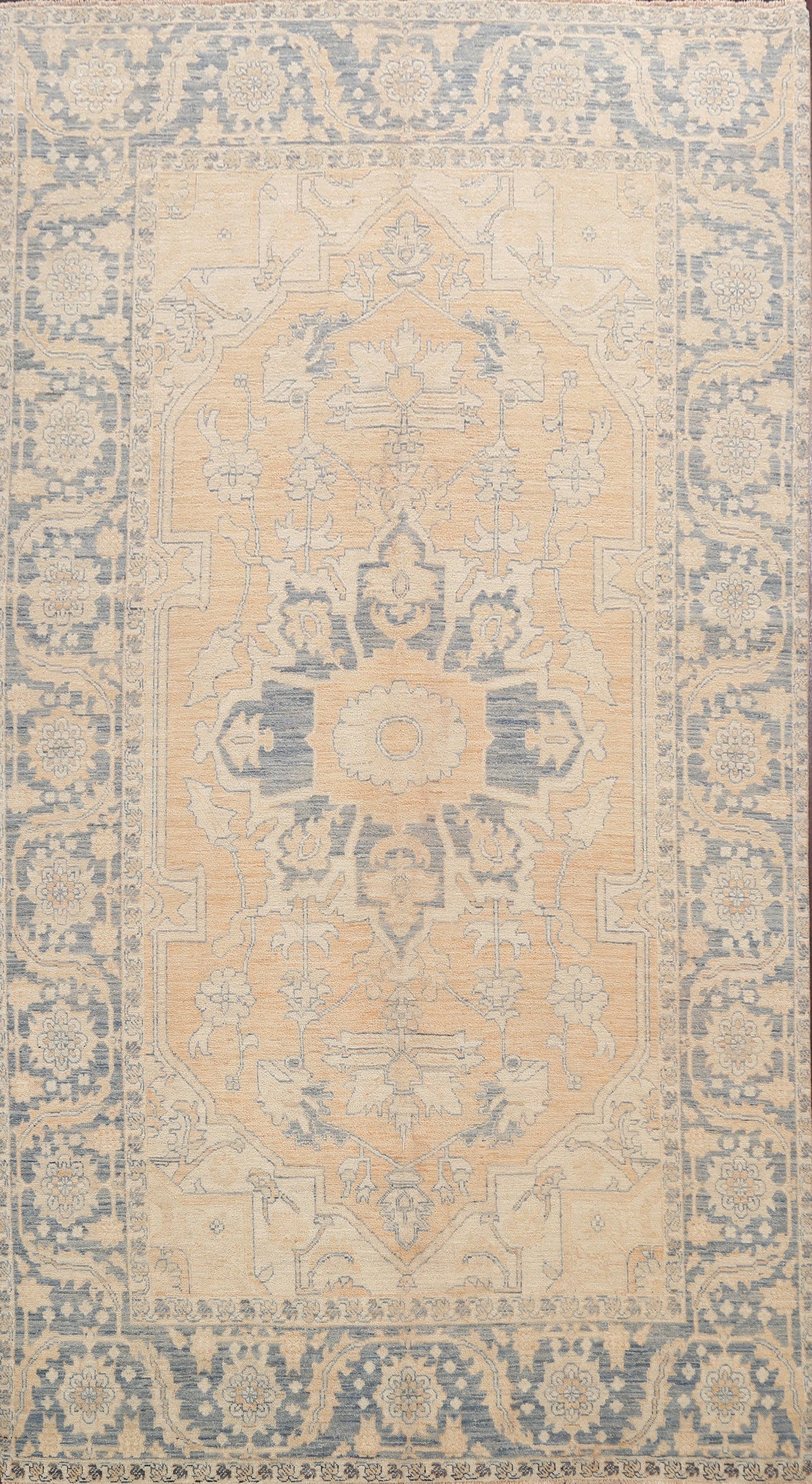 Geometric Khotan Oriental Area Rug 7x11