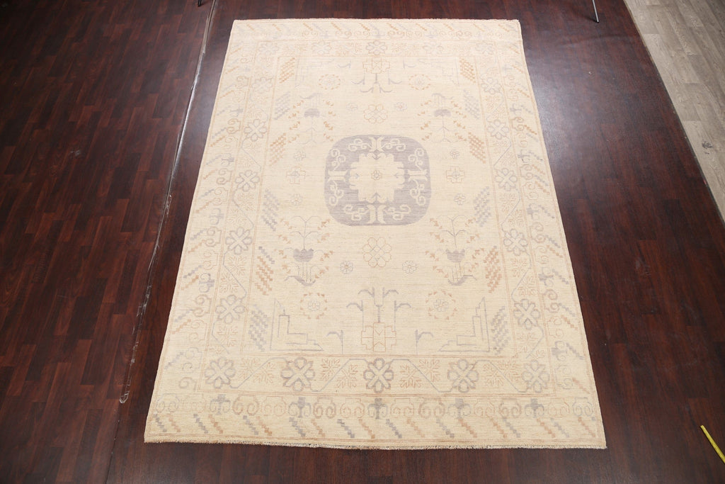 Geometric Khotan Oriental Area Rug 8x11