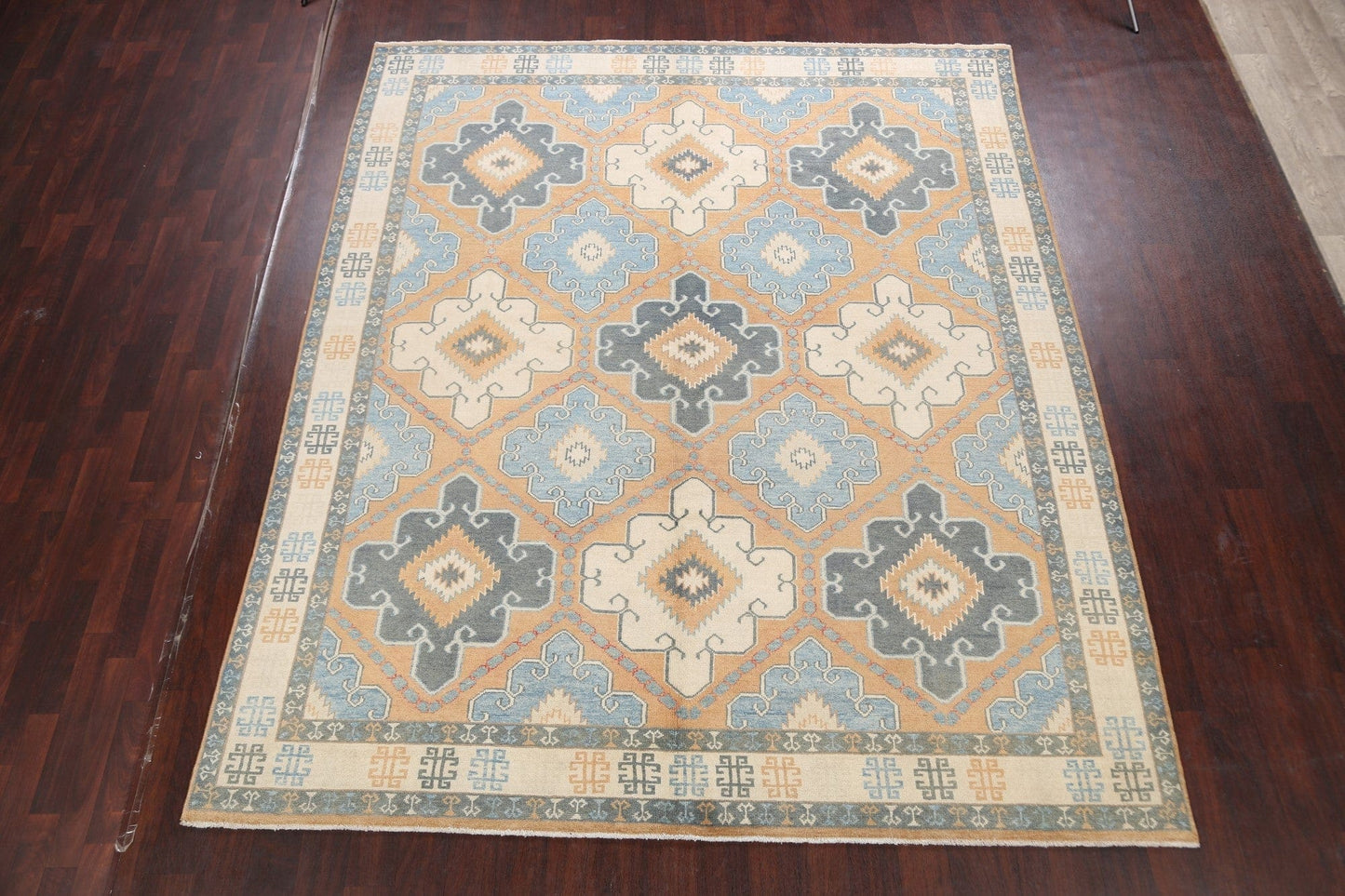 Geometric Khotan Oriental Area Rug 8x10