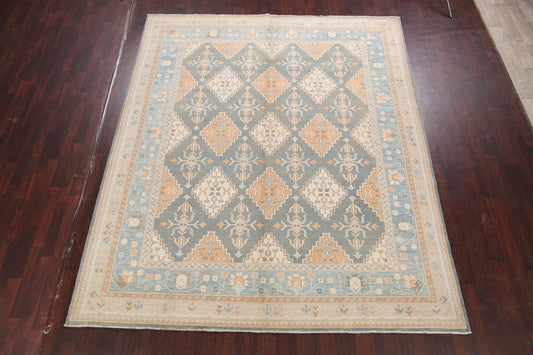 Geometric Khotan Oriental Area Rug 9x10