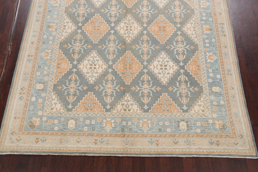 Geometric Khotan Oriental Area Rug 9x10